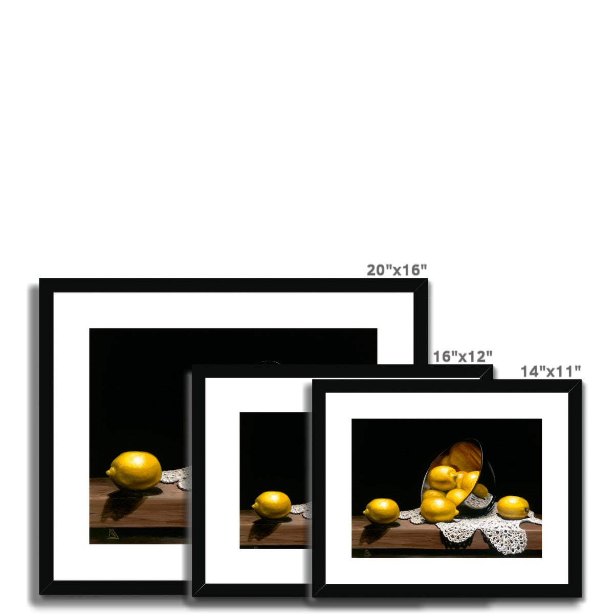 Lemon Bowl-Unframed/ Framed & Mounted Print