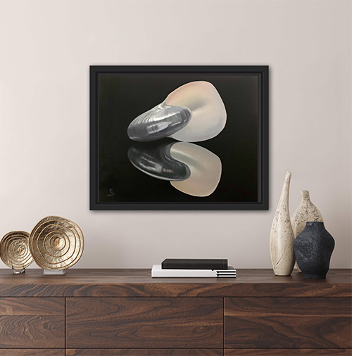 Mirrored, Original Still Life Oil Painting