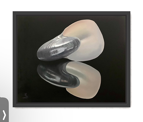 Mirrored, Original Still Life Oil Painting