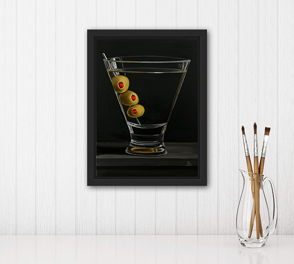Shaken Not Stirred, Original Oil Painting