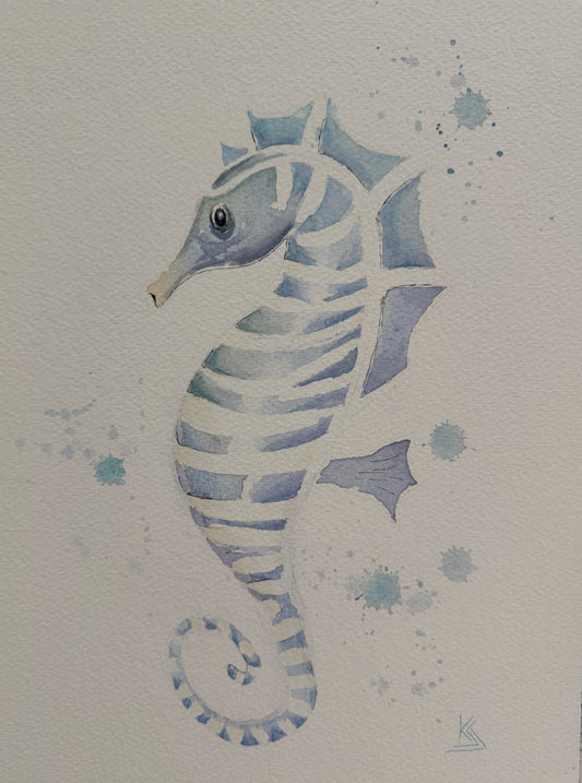 Seahorse Watercolor